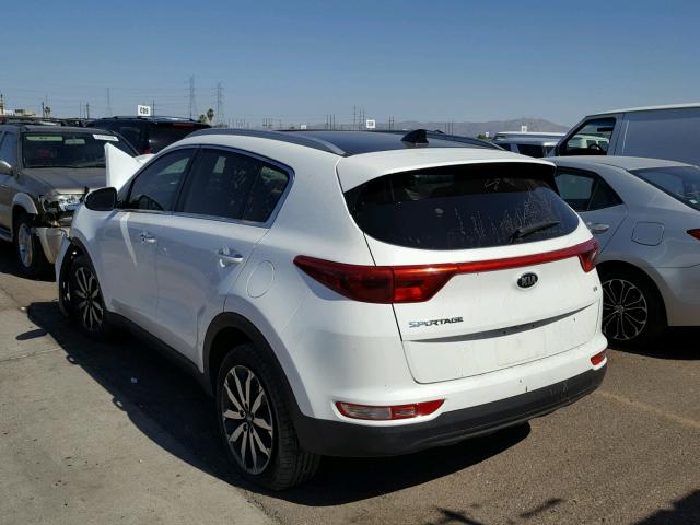 KNDPN3AC0H7082471 - 2017 KIA SPORTAGE E WHITE photo 3