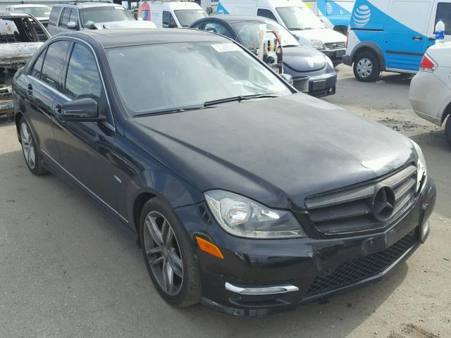 WDDGF4HB2CA611663 - 2012 MERCEDES-BENZ C 250 BLACK photo 1