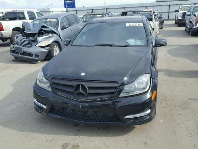 WDDGF4HB2CA611663 - 2012 MERCEDES-BENZ C 250 BLACK photo 9