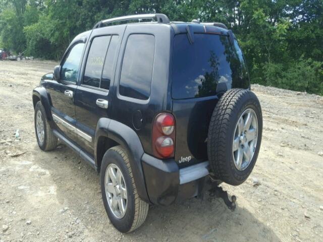 1J4GK58K85W706952 - 2005 JEEP LIBERTY LI BLACK photo 3