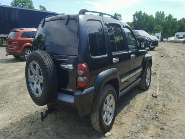 1J4GK58K85W706952 - 2005 JEEP LIBERTY LI BLACK photo 4