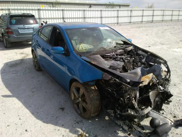 1C3CDFEB8FD187489 - 2015 DODGE DART GT BLUE photo 1