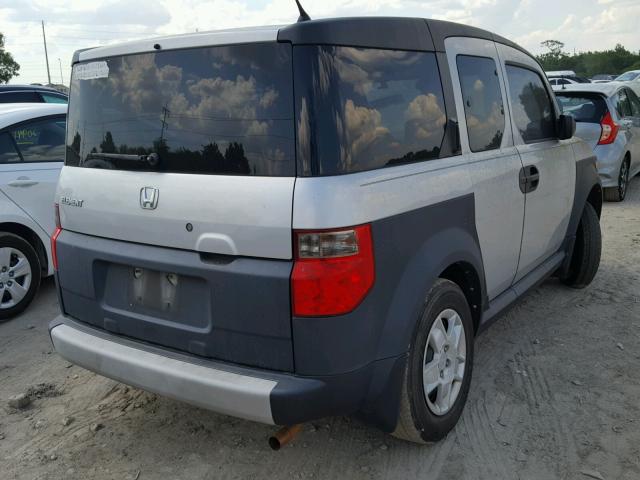 5J6YH18328L010193 - 2008 HONDA ELEMENT LX SILVER photo 4