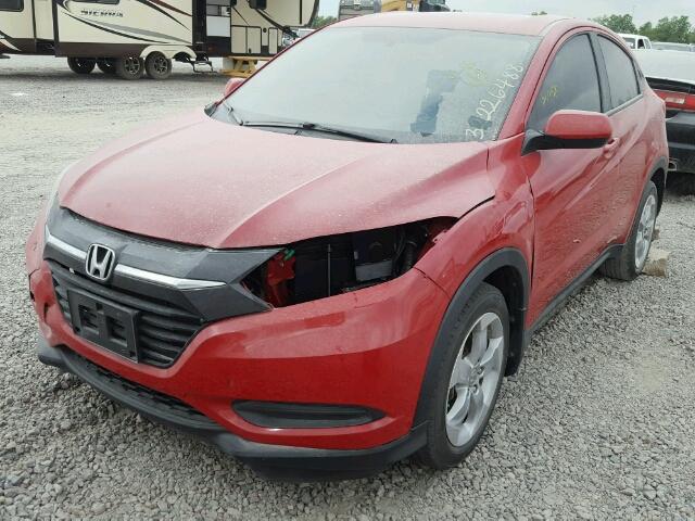 3CZRU5H33GM741932 - 2016 HONDA HR-V LX RED photo 2