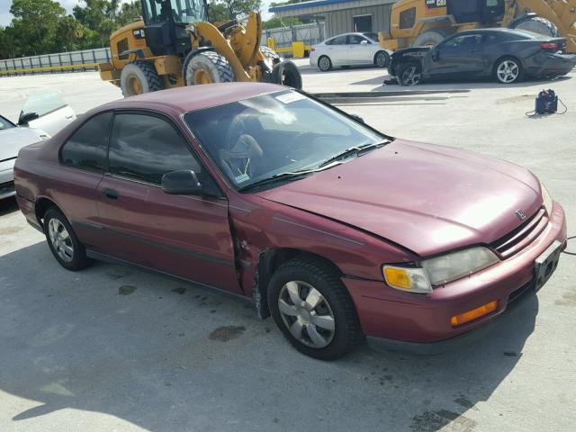 1HGCD722XRA016322 - 1994 HONDA ACCORD DX MAROON photo 1