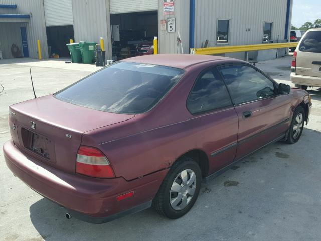 1HGCD722XRA016322 - 1994 HONDA ACCORD DX MAROON photo 4