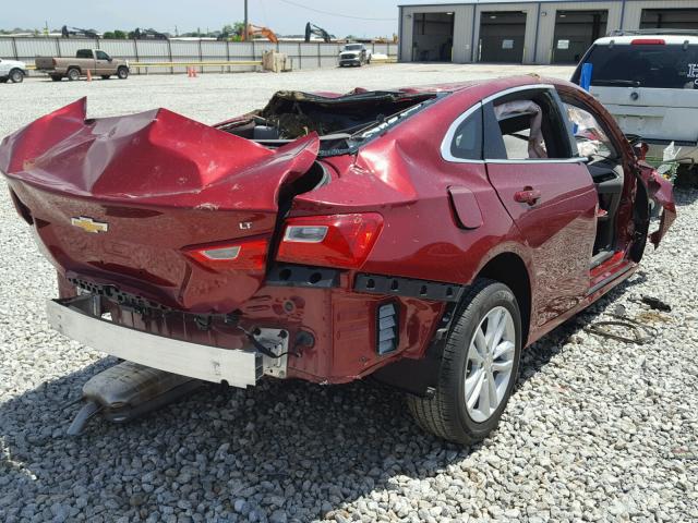 1G1ZD5ST6JF111871 - 2018 CHEVROLET MALIBU LT RED photo 4