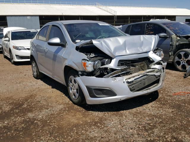 1G1JA5SH0F4163548 - 2015 CHEVROLET SONIC LS SILVER photo 1
