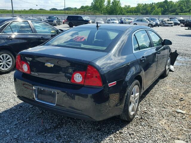 1G1ZG57B39F198700 - 2009 CHEVROLET MALIBU BLACK photo 4