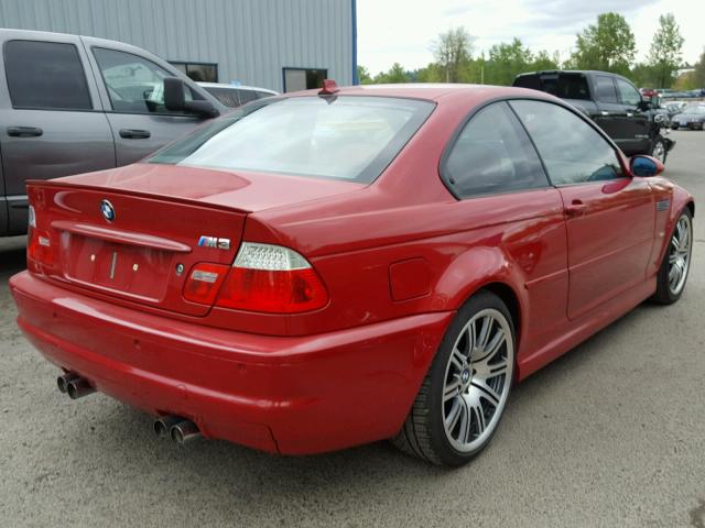 WBSBL93495PN63364 - 2005 BMW M3 RED photo 4