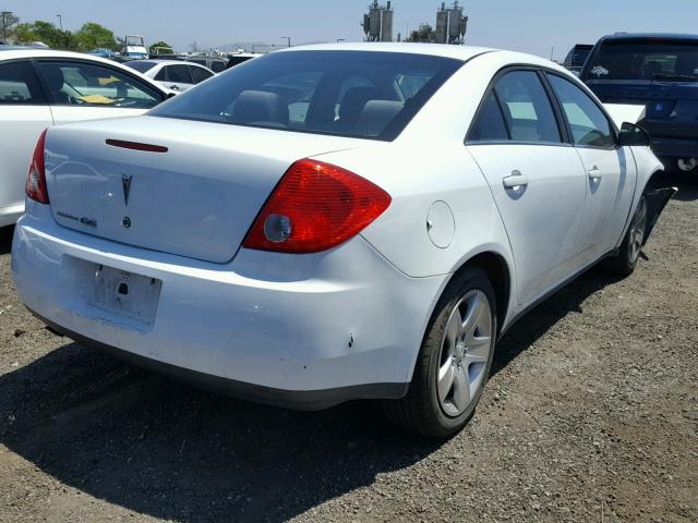 1G2ZG57B394191754 - 2009 PONTIAC G6 WHITE photo 4