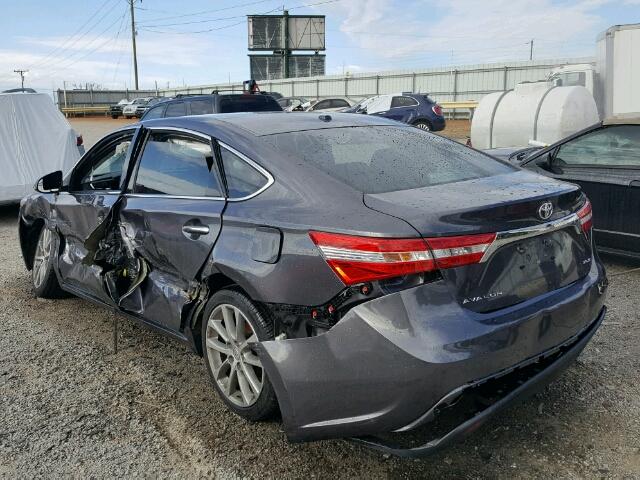 4T1BK1EB5EU126093 - 2014 TOYOTA AVALON BAS GRAY photo 3