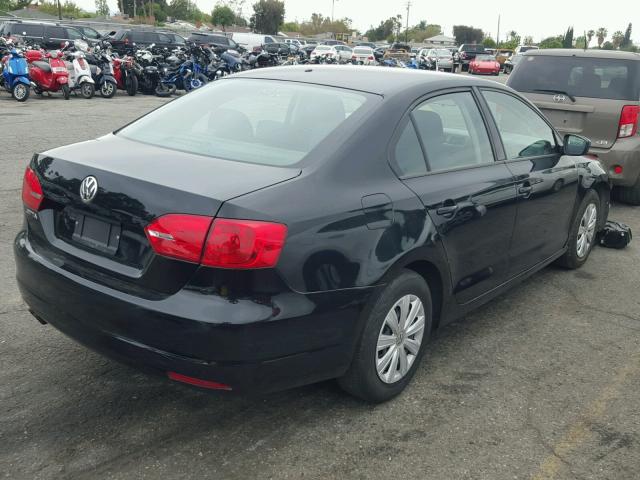 3VW2K7AJ8CM424267 - 2012 VOLKSWAGEN JETTA BASE 黑色 照片 4