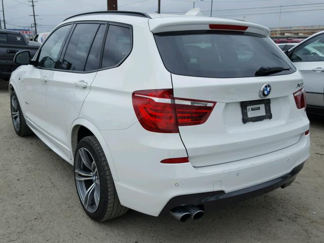 5UXWZ7C30H0V90208 - 2017 BMW X3 SDRIVE2 WHITE photo 3