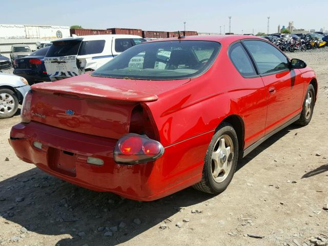 2G1WW12E359154988 - 2005 CHEVROLET MONTE CARL 红色 照片 4