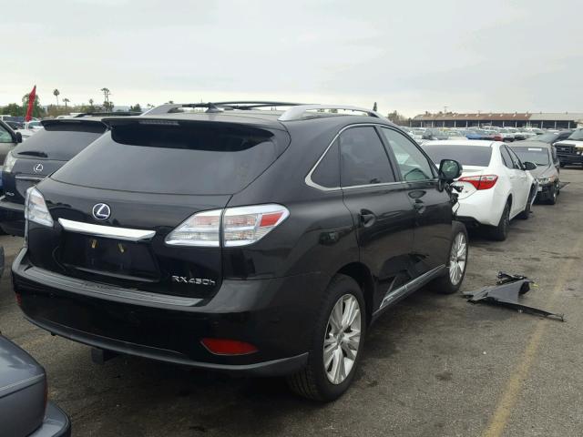 JTJBC1BAXB2422132 - 2011 LEXUS RX 450 BLACK photo 4