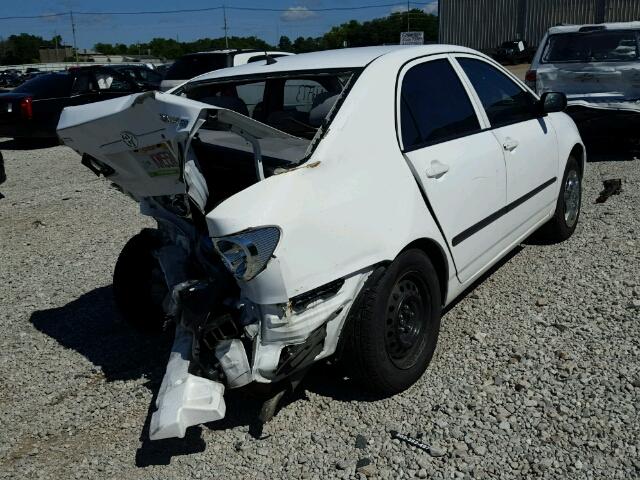 1NXBR32E15Z560307 - 2005 TOYOTA COROLLA WHITE photo 4