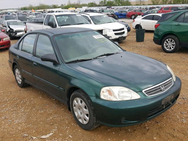 2HGEJ661XYH603293 - 2000 HONDA CIVIC BASE GREEN photo 1