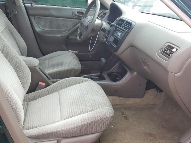 2HGEJ661XYH603293 - 2000 HONDA CIVIC BASE GREEN photo 5