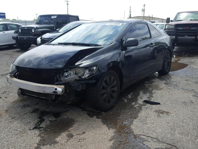 2HGFG12969H513965 - 2009 HONDA CIVIC EXL BLACK photo 2
