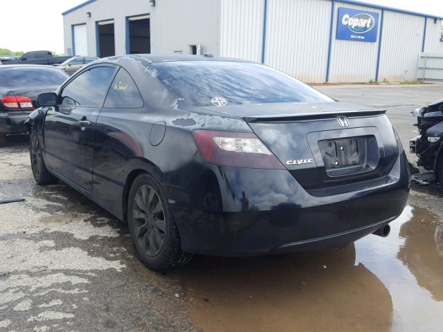 2HGFG12969H513965 - 2009 HONDA CIVIC EXL BLACK photo 3