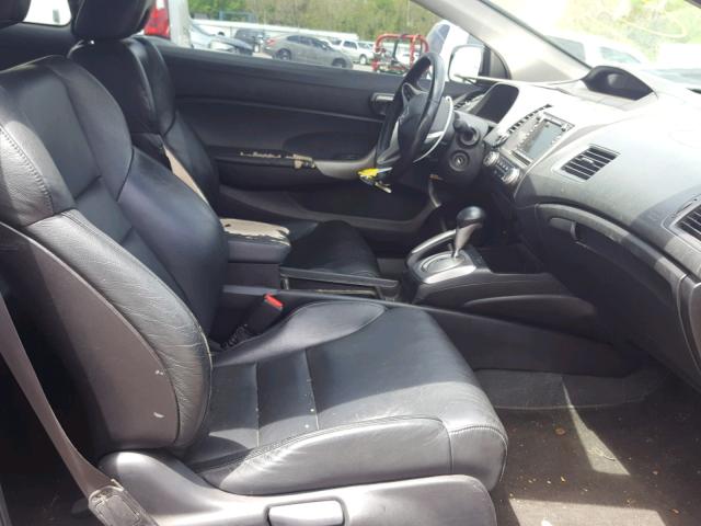 2HGFG12969H513965 - 2009 HONDA CIVIC EXL BLACK photo 5