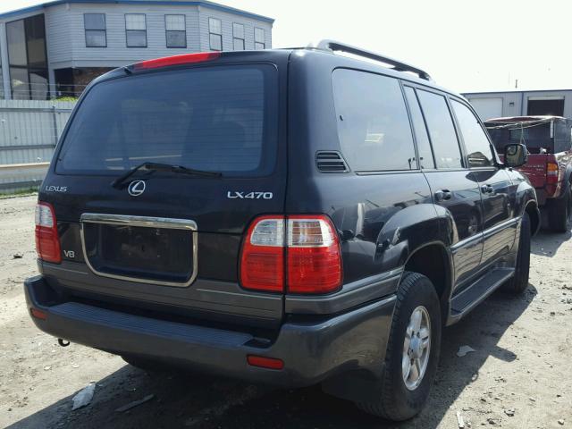 JT6HT00W7Y0082911 - 2000 LEXUS LX 470 BLACK photo 4