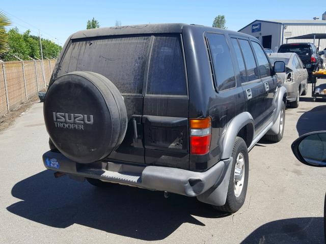 JACDJ58V5T7910149 - 1996 ISUZU TROOPER S BLACK photo 4