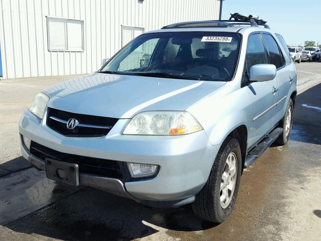 2HNYD18802H526323 - 2002 ACURA MDX TOURIN TURQUOISE photo 2
