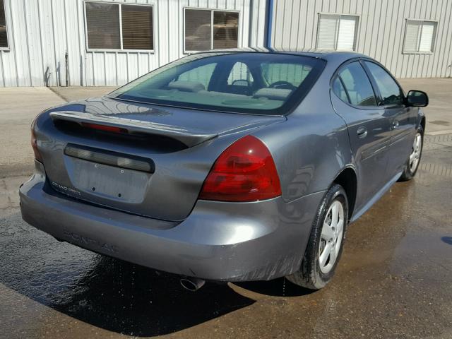 2G2WP522751304993 - 2005 PONTIAC GRAND PRIX GRAY photo 4