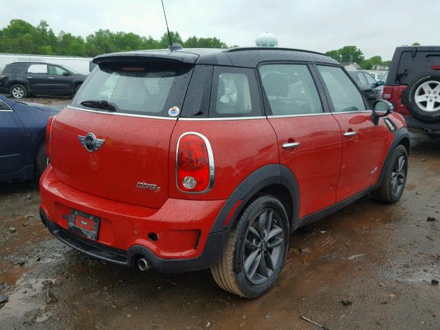 WMWZC5C55DWM15754 - 2013 MINI COOPER S C RED photo 4