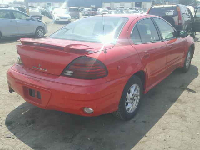 1G2NE52F74M576760 - 2004 PONTIAC GRAND AM S Qırmızı foto 4