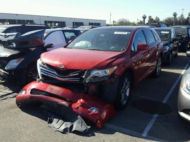 4T3ZK3BB8AU020625 - 2010 TOYOTA VENZA BASE RED photo 2