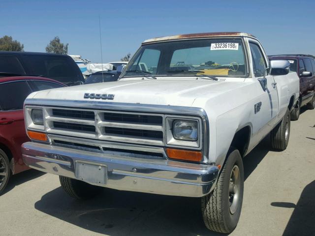 1B7KM26Z0LS695085 - 1990 DODGE W-SERIES W WHITE photo 2