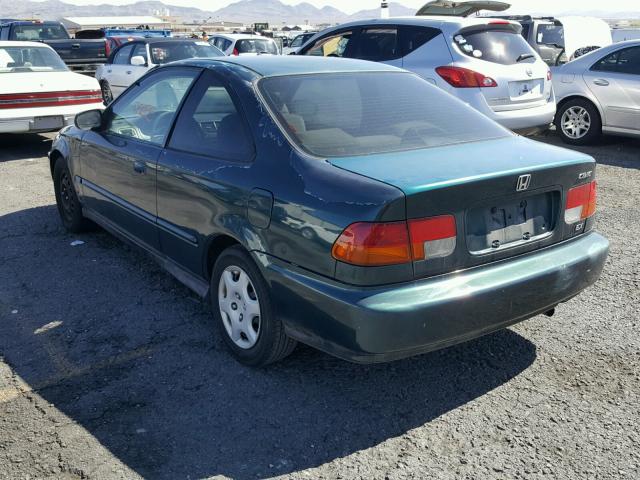 1HGEJ6124VL043902 - 1997 HONDA CIVIC DX GREEN photo 3