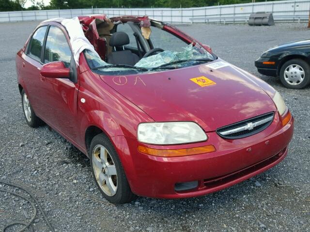 KL1TG56666B652501 - 2006 CHEVROLET AVEO LT RED photo 1