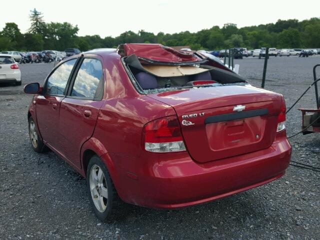 KL1TG56666B652501 - 2006 CHEVROLET AVEO LT RED photo 3