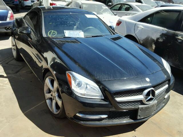 WDDPK5HA5CF009643 - 2012 MERCEDES-BENZ SLK BLACK photo 1