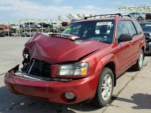 JF1SG696X4H746399 - 2004 SUBARU FORESTER 2 MAROON photo 2