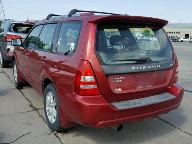 JF1SG696X4H746399 - 2004 SUBARU FORESTER 2 MAROON photo 3