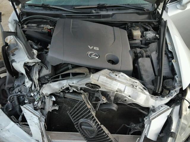 JTHBK262065001697 - 2006 LEXUS IS 250 SILVER photo 7