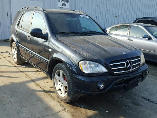 4JGAB74E21A229283 - 2001 MERCEDES-BENZ ML 55 BLUE photo 1