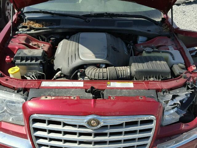 2C3KA63H27H767241 - 2007 CHRYSLER 300C RED photo 7