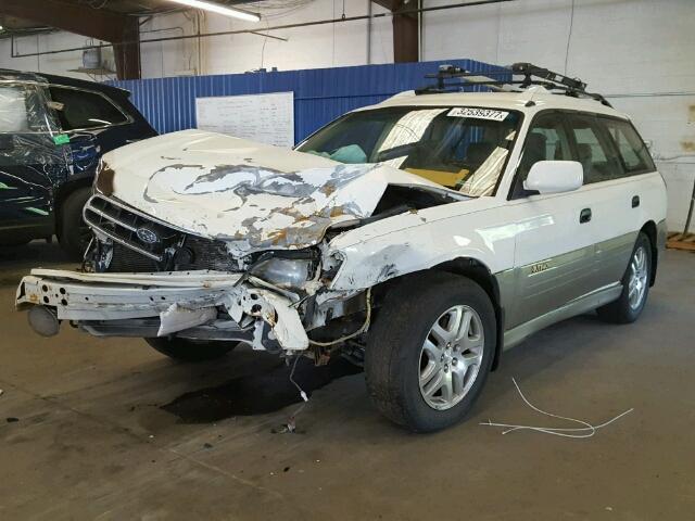 4S3BH675116635006 - 2001 SUBARU LEGACY OUT WHITE photo 2