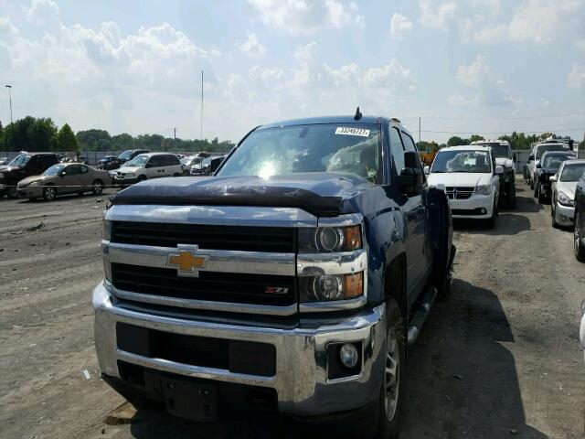 1GC1KVEG2FF586353 - 2015 CHEVROLET SILVERADO BLUE photo 2