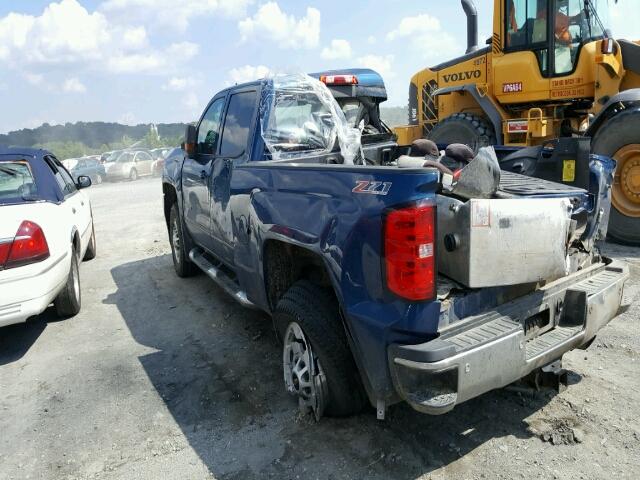 1GC1KVEG2FF586353 - 2015 CHEVROLET SILVERADO BLUE photo 3