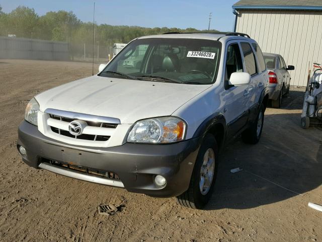 4F2CZ96195KM48644 - 2005 MAZDA TRIBUTE S WHITE photo 2