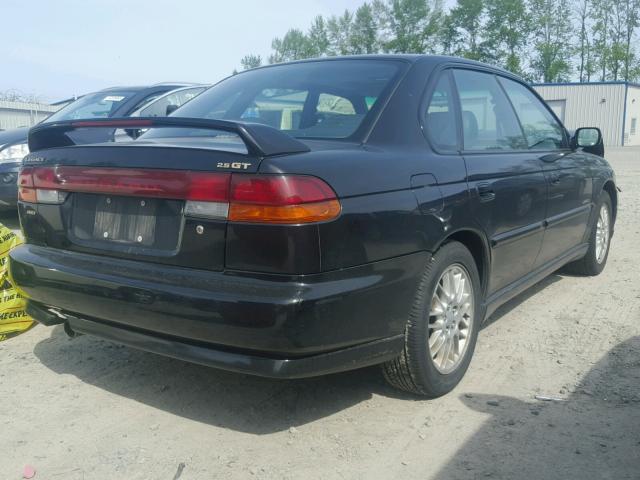 4S3BD6751W7213864 - 1998 SUBARU LEGACY GT BLACK photo 4