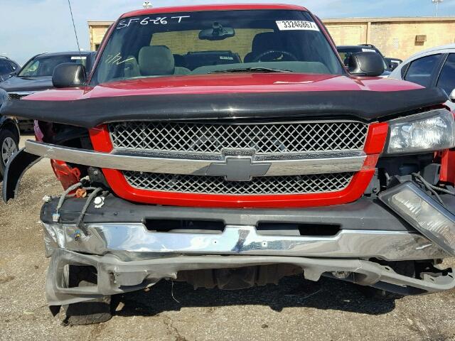 1GCEK19TX3E267317 - 2003 CHEVROLET SILVERADO RED photo 7