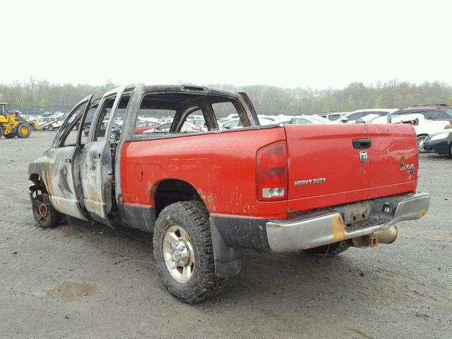 3D7KS28C66G116312 - 2006 DODGE RAM 2500 S RED photo 3